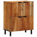Sideboard med hylde Brun 60 x 33,5 x 75 cm Massivt mangotræ - xlshop.dk