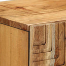 Sideboard med hylde Brun 90 x 33 x 75 cm Massivt mangotræ - xlshop.dk