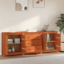 Sideboard med skuffe 3 pcs VoksBrun Massivt fyrretræ - xlshop.dk