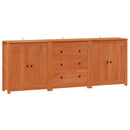 Sideboard med skuffe 3 pcs VoksBrun Massivt fyrretræ - xlshop.dk