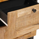 Sideboard med skuffe Brun 40 x 33 x 75 cm Massivt mangotræ - xlshop.dk