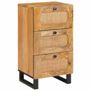 Sideboard med skuffe Brun 40 x 33 x 75 cm Massivt mangotræ - xlshop.dk