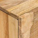 Sideboard med skuffe Brun 40 x 33 x 75 cm Massivt mangotræ - xlshop.dk