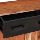 Sideboard med skuffe Brun 55 x 30 x 75 cm Massivt Akacietræ - xlshop.dk