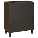 Sideboard Sort og Guld 60 x 33 x 75 cm Massivt mangotræ - xlshop.dk
