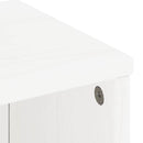 sidekabinetter 5 stk ODDA 40x24x79 cm massivt fyrretræ hvid - xlshop.dk