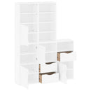 sidekabinetter 5 stk ODDA 40x24x79 cm massivt fyrretræ hvid - xlshop.dk