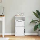 sideskab ODDA med skuffe 40x24x79 cm massivt fyrretræ hvid - xlshop.dk