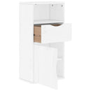 sideskab ODDA med skuffe 40x24x79 cm massivt fyrretræ hvid - xlshop.dk