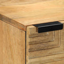 skab 40x33x110 cm massivt mangotræ brun - xlshop.dk