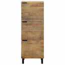 skab 40x33x110 cm massivt mangotræ brun - xlshop.dk