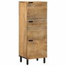 skab 40x33x110 cm massivt mangotræ brun - xlshop.dk