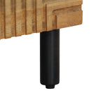 skab 40x33x110 cm massivt mangotræ brun - xlshop.dk