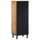 skab 40x33x110 cm massivt mangotræ brun - xlshop.dk