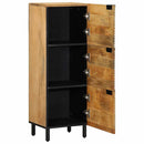 skab 40x33x110 cm massivt mangotræ brun - xlshop.dk