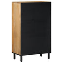 skab 60x33x100 cm massivt mangotræ brun - xlshop.dk
