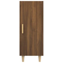 skænk 34,5x34x90 cm konstrueret træ brun egetræsfarve - xlshop.dk