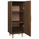 skænk 34,5x34x90 cm konstrueret træ brun egetræsfarve - xlshop.dk