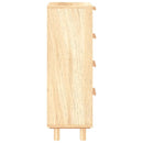 skænk 40x30x90 cm massivt fyrretræ og naturlig rattan brun - xlshop.dk