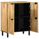 skænk 60x33x75 cm massivt mangotræ brun - xlshop.dk