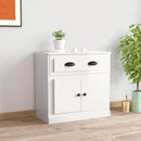 skænk 70x35,5x67,5 cm konstrueret træ hvid højglans - xlshop.dk