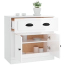 skænk 70x35,5x67,5 cm konstrueret træ hvid højglans - xlshop.dk
