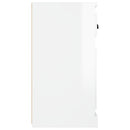 skænk 70x35,5x67,5 cm konstrueret træ hvid højglans - xlshop.dk
