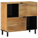 skænk 80x33x75 cm massivt mangotræ brun - xlshop.dk