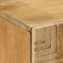 skænk 90x33x75 cm massivt mangotræ brun - xlshop.dk