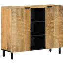 skænk 90x33x75 cm massivt mangotræ brun - xlshop.dk