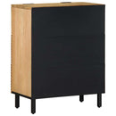 skænke 2 stk. 60x33x75 cm massivt mangotræ brun - xlshop.dk