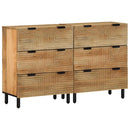 skænke 2 stk. 60x33x75 cm massivt mangotræ brun - xlshop.dk