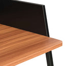 skrivebord 90x60x88 cm sort og brun - xlshop.dk