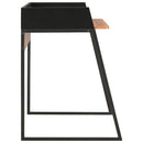 skrivebord 90x60x88 cm sort og brun - xlshop.dk
