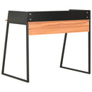 skrivebord 90x60x88 cm sort og brun - xlshop.dk
