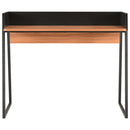 skrivebord 90x60x88 cm sort og brun - xlshop.dk