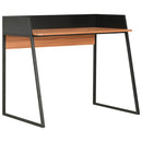 skrivebord 90x60x88 cm sort og brun - xlshop.dk