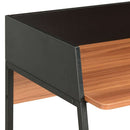 skrivebord 90x60x88 cm sort og brun - xlshop.dk