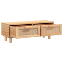 sofabord 80x40x30 cm konstrueret træ og massivt fyrretræ brun - xlshop.dk