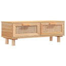 sofabord 80x40x30 cm konstrueret træ og massivt fyrretræ brun - xlshop.dk