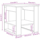 Sofabord Gammelt træ 51 x 50 x 50 cm Konstrueret træ - xlshop.dk