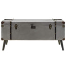 sofabord MDF og aluminium 102 x 51 x 47,5 cm - xlshop.dk