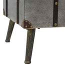 sofabord MDF og aluminium 102 x 51 x 47,5 cm - xlshop.dk