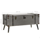 sofabord MDF og aluminium 102 x 51 x 47,5 cm - xlshop.dk