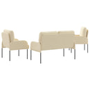 Sofasæt 3 stk. Creme Krydsfinér - xlshop.dk