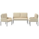 Sofasæt 3 stk. Creme Krydsfinér - xlshop.dk