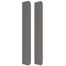 kontinentalseng med madras 100x200 cm kunstlæder grå