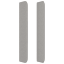 kontinentalseng 160x200 cm stof lysegrå