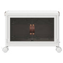 Stabelbar opbevaringskasse med hjul 28 L 48,5x29,5x33 cm - xlshop.dk