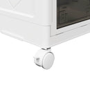 Stabelbar opbevaringskasse med hjul 28 L 48,5x29,5x33 cm - xlshop.dk